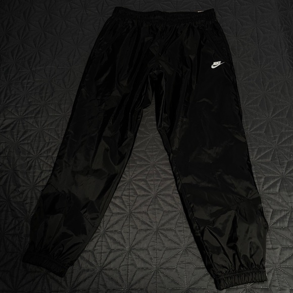 Nike Other - Nike Black Track Pants with White Swoosh Logo